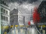 Paris Abstract Painting / Modern Art Oil Painting Eiffel Tower Paris Single