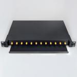 12-24 Core Fiber Optic Patch Panel SC FC ST LC Rack Mount Fiber Termination Box