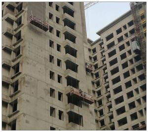 China Aluminium 6 meters 630kg ZLP630 modular suspended platform systems for building cleaning factory