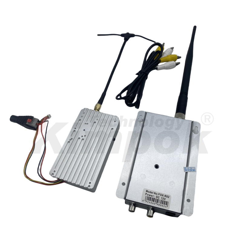 1.2G 5W Wireless Video Transmitter and Receiver 1.2Ghz VTX VRX 1080-1360M FPV Video Long Range Transmission