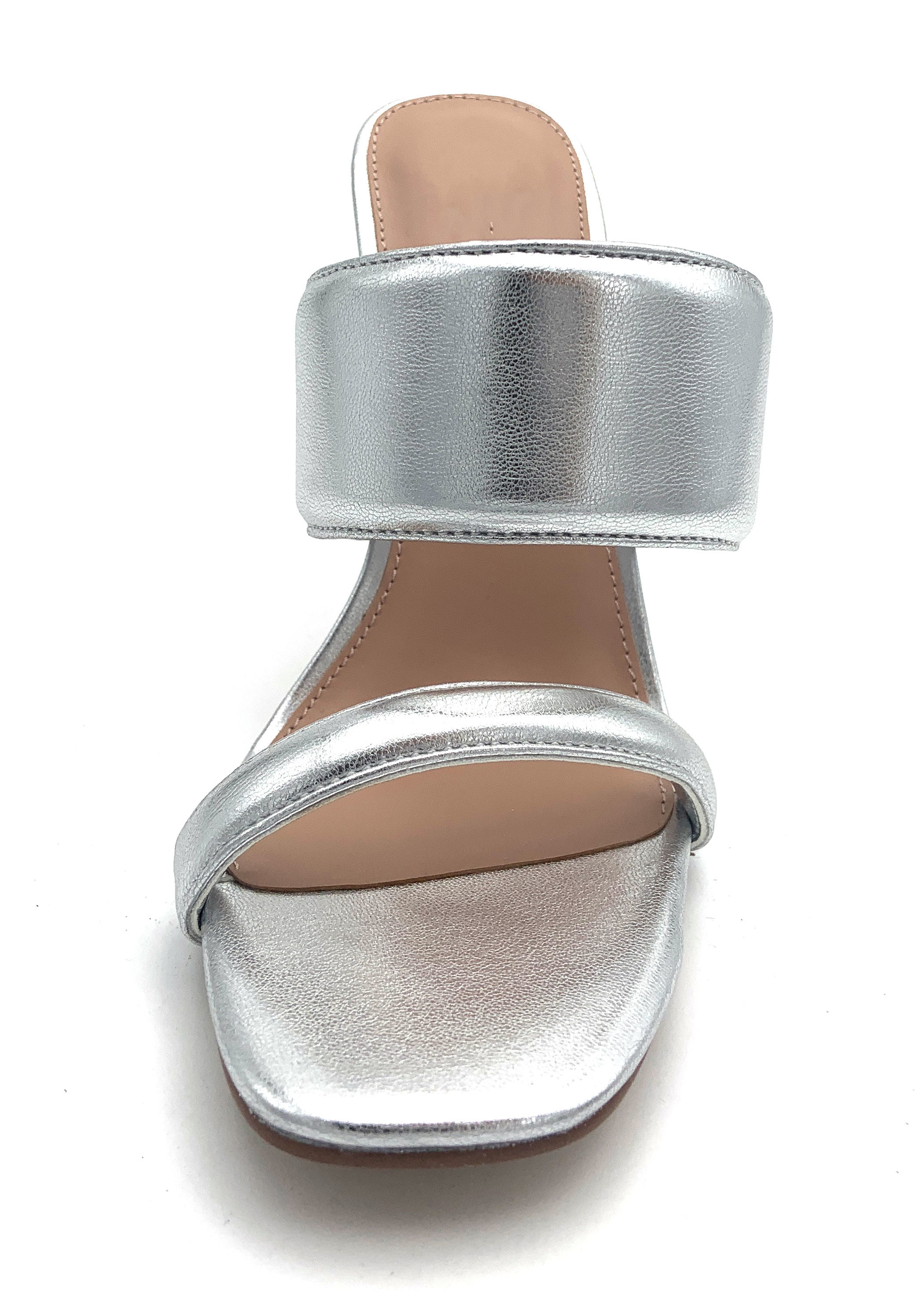 Leather Upper Material Womens Mule Heels With Open Toe Close Toe