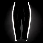 Wholesale 3m reflective striped pants mens custom casual streetwear jogger