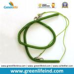 Transparent Purple Expanding Spiral Coil Fishing Tool Holder Lanyard