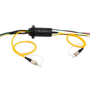 China Fiber Optic Rotary Joints 23dBm IP40 50mm Gold to Gold 2000rpm Optic slip ring factory