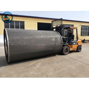 Fully Welded Rotary Drum Screen / Wedge Wire Screen Cylinders ISO Approval