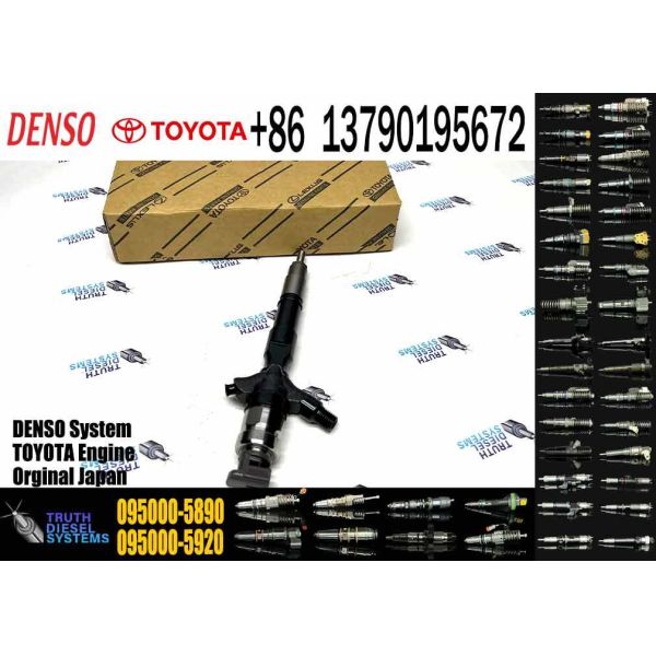 New Diesel Common Rail Injector 095000-5890 095000-5891 095000-5740 23670-30080 23670-39135 for TOYOTA Landcruiser 1KD-FTV