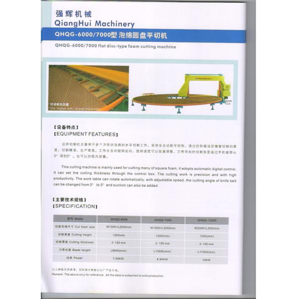 Circle Sponge Cutting Machine , Flixible / Rigid Foam Cutter Adjustable Cutting Thickness