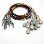 TPU Material PVC TENS ECG EKG Cables shielded Leadwires Customized Cable Snap