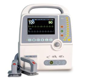 China Medical Biphasic Automated External Defibrillator AED Defibrillator With Monitor on sale
