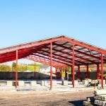 Prefab House Home Building Steel Structure Glass with Roofing Single Steel Sheet
