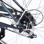 Black 36V 350W Electric City Bike 8 - 10Ah Lithium Battery 26 Inch Wheel