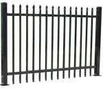 ISO9001 hot sell wholesale wrought picket top garden steel tubular fence 6 ft