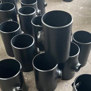 China Thickness Sch 40 Carbon Steel Pipe Fittings Black Color For Construction factory