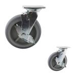 8 Inch Silent TPR Thermoplastic Rubber 616LBS Directional Locking Swivel Casters