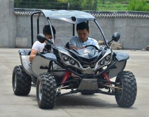 China 125cc Children Go Karts With Shaft Driving System / 2 Seater Go Kart factory
