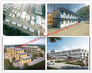 China Lightweight Steel Frame Flat Pack Prefab Containers For International Rescue Camp Or Clinic Office factory