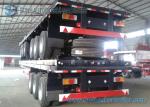 Carbon Steel Three Axle 50 Ton Flatbed Semi Trailer 13000*2500*1500mm