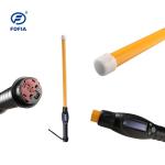 Animal Cattle Sheep Tag RFID Stick Reader Long Antenna Use Yellow Black Color