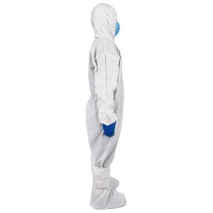 China Waterproof Conjoined S-4XL Disposable PP Coverall / Disposable Medical Suit factory