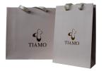 Cute Tiamo Pink Paper Carrier Bag Ribbion Handle For Packing Lady Shoes