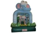 Cute Elephant Bouncy Inflatable Jump House For Kindergarten / Family Party