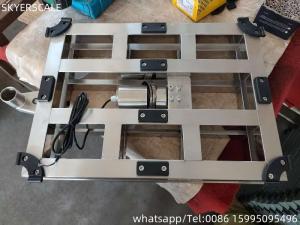 China 304 Stainless Steel 80x80cm Bench Scale Inox Heavy Duty Platform Scale 800kg factory