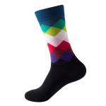 Sustainable Colorful Crew Socks Winter Cotton Custom Logo