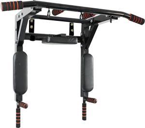 China Black Home Door Pull Up Bars Wall Mount Iron Gym Workout Bar factory