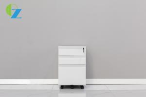 China Office Non KD Metal 3 Drawer Mobile Pedestal File Cabinet With Wheels factory