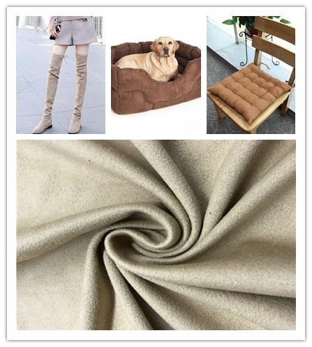 Strong Stability Fake Suede Fabric Good Drape Property No Shrinkage Or