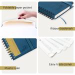 4.33x6.69 Inch ECO Friendly Academic Planner With Ruler Paper Pocket