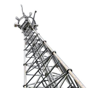 China Angle Hot Dip Galvanized 100 Foot Self Supporting Tower Three Legged factory