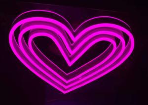China No Fragile Pink Heart RGB LED Neon Flex Married Party Dimmable factory