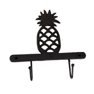 China Pineapple Vintage Wall Mounted Key Hanger Cast Iron Crafts factory