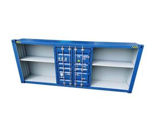 China Industrial Shipping Container Furniture Metal Storage Cabinet Locker Dining Shelf factory