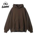 Cheapest Oversize Heavy Men Plain Sweatshirts High Quality Street Solid Color