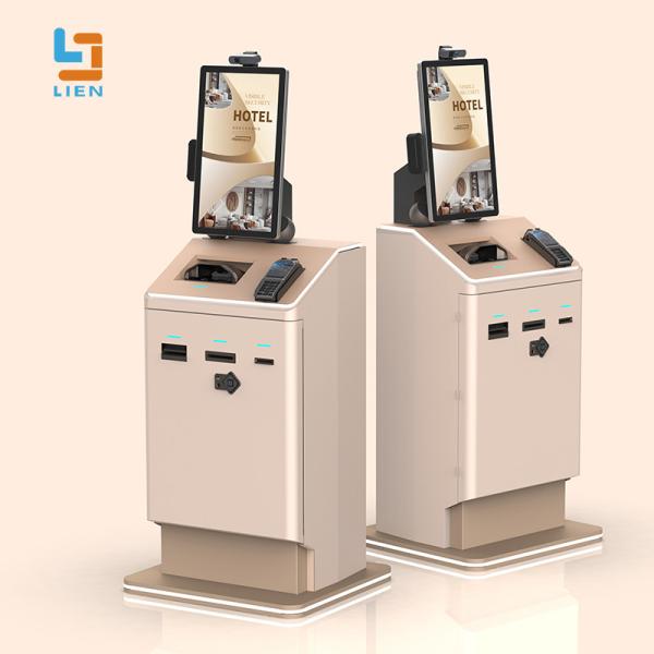 Contactless Payment Hotel Self Check In Kiosk With RFID NFC Reader Capacitive/IR