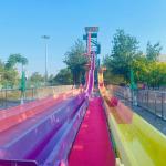 Outdoor And Indoor Fiberglass Swimming Pool Slide Customized