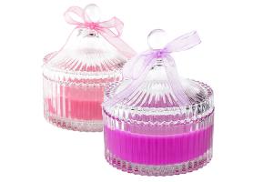China Luxury Glass Cylinder Candle Holder Tent Shape SGS CE Certification factory