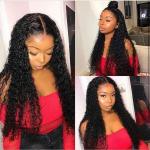 Human Hair Extension Wig For Styling Long Curly Human hair Lace Front Wigs