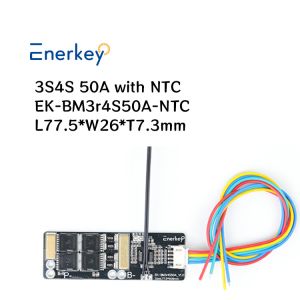 3S 4S 5S 50A BMS Board With NTC 60mm Length , 3.7V 18650 Lithium Battery