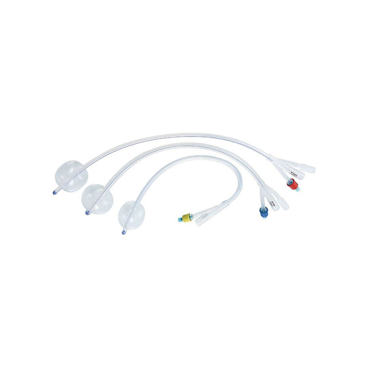 2 Ways 16 Fr 24Fr Silicone Rubber Latex Foley Catheter Medical Tube Balloon CE ISO