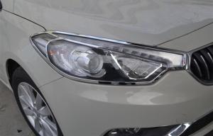 China Car Chrome Headlight Bezels , Kia K3 2013 2015 Head Lamp Cover Garnish factory