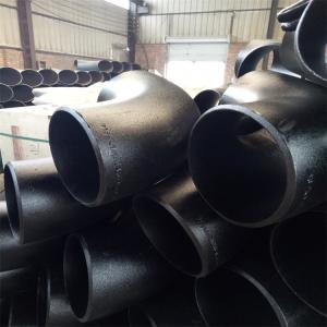 China 4 Inch API Butt Weld Elbows Carbon Steel Sch80 90 Degree Black Pipe Tee Fittings factory