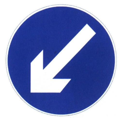 Round Sheet Road Driving Route Sign Board Aluminium Disc Green Color Outdoor