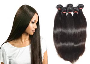 China No Chemical Unprocessed Human Hair Bundles / Silky Straight Remy Hair factory