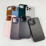 Metal Frame Groove Magsafe Phone Cover Inlay Leather Velvet 1mm Depth