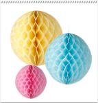 Party Decoration colorfull Tissue Paper Honeycomb Balls,Diamonds Peach,Bauble