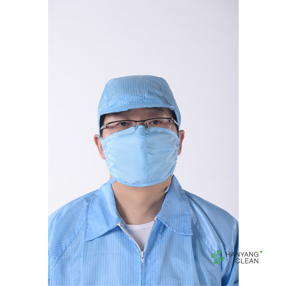 Anti Static ESD Cleanroom strap Face Mask with adjustable stoppers folding safety mouth nose