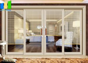 China 50mm Thickness Sliding Partition Walls Aluminium Glass Sliding Door Soundproof Floor Track Sliding Door factory